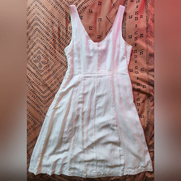 Anthropologie Antigua Button Linen Blend Dress - Picture 4 of 9